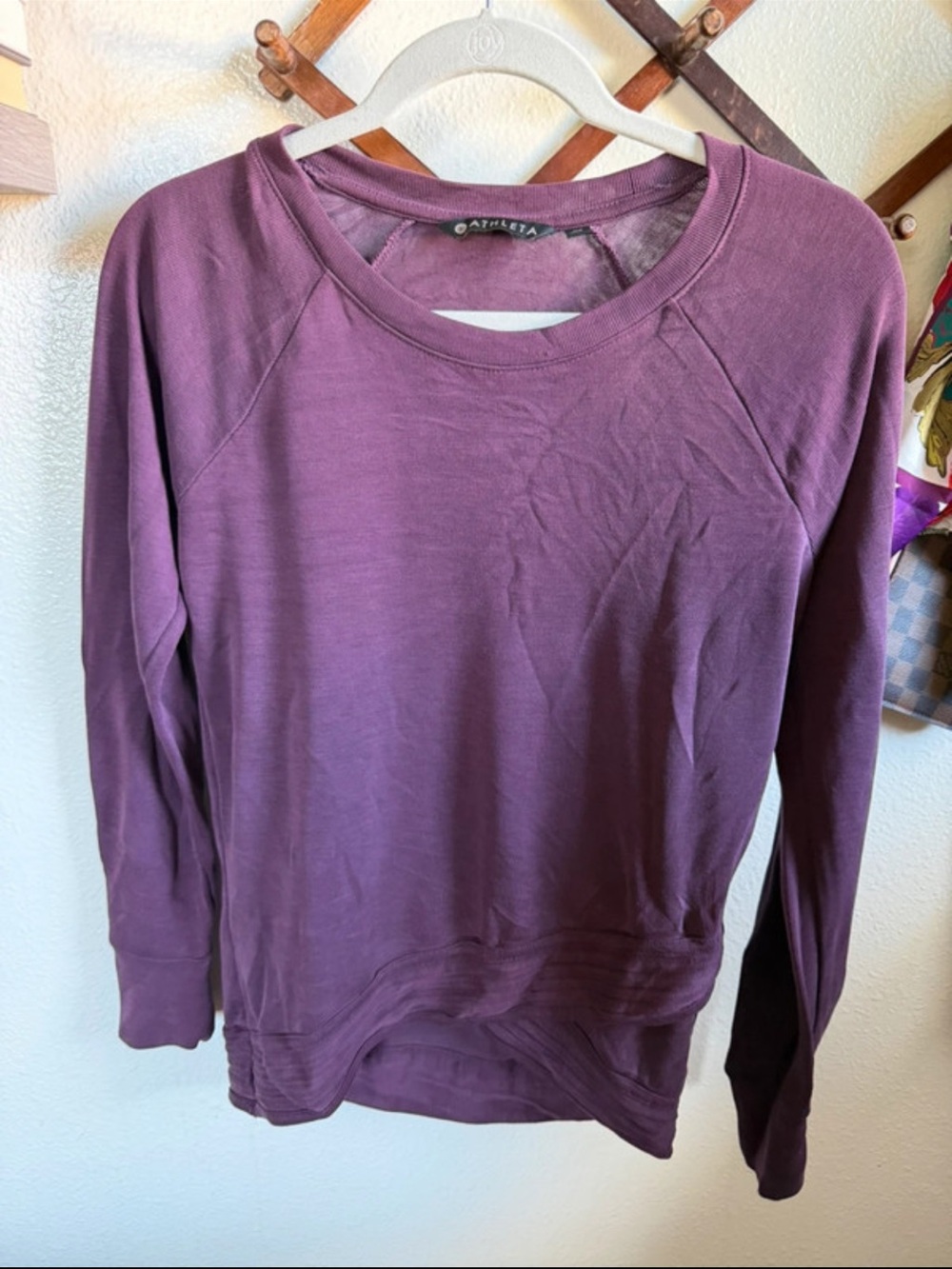 Athleta Plum Long-Sleeve Crew Pullover